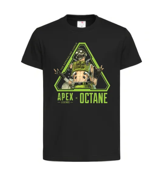 Дитяча футболка Apex Octane Чорний фото