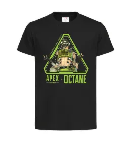 Дитяча футболка Apex Octane Чорний фото