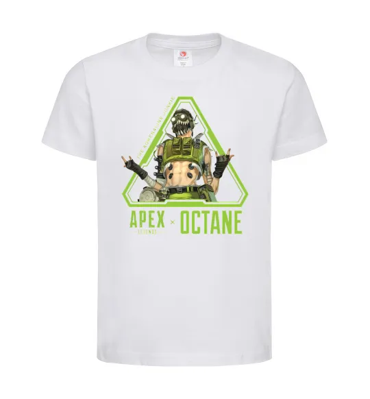 Дитяча футболка Apex Octane Білий фото
