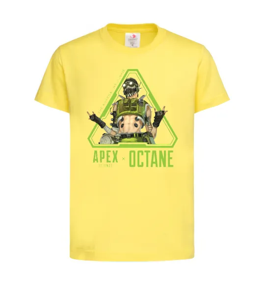 Дитяча футболка Apex Octane Лимонний фото