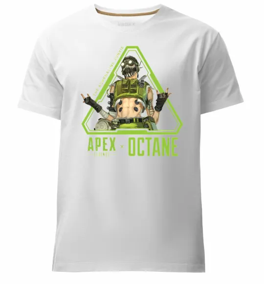 Чоловіча преміум футболка Apex Octane Білий фото