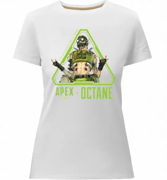 Женская премиум футболка Apex Octane Белый фото