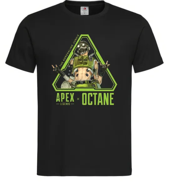 Чоловіча футболка Apex Octane Чорний фото