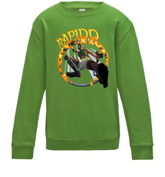 Дитячий світшот Apex Rapido Лаймовий фото