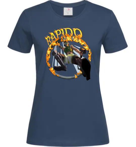 Жіноча футболка Apex Rapido Темно-синій фото