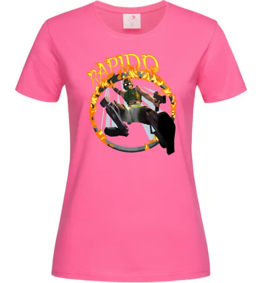 Жіноча футболка Apex Rapido Яскраво-рожевий фото