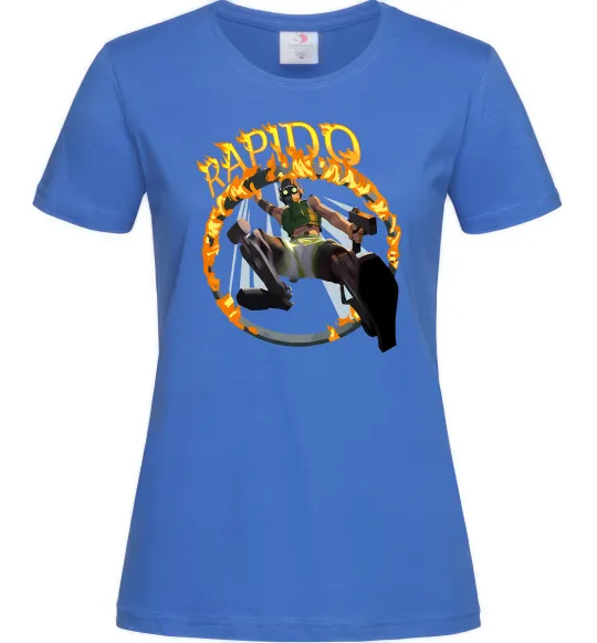 Жіноча футболка Apex Rapido Яскраво-синій фото