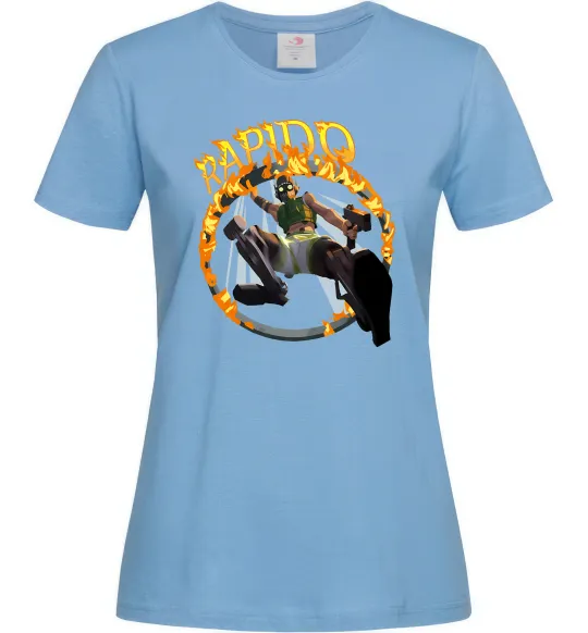 Жіноча футболка Apex Rapido Блакитний фото