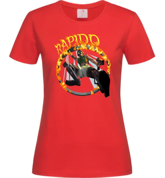 Жіноча футболка Apex Rapido Червоний фото