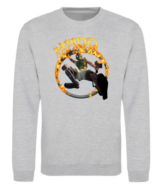 Світшот Apex Rapido Сірий меланж фото