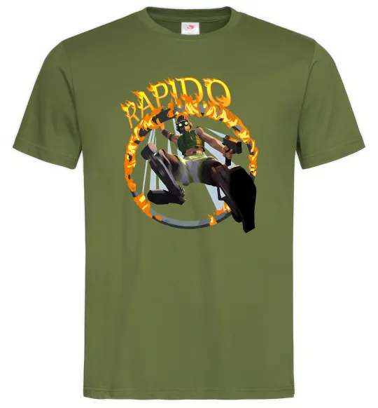 Чоловіча футболка Apex Rapido Оливковий фото