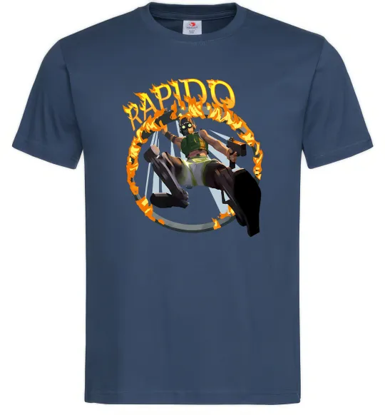 Чоловіча футболка Apex Rapido Темно-синій фото