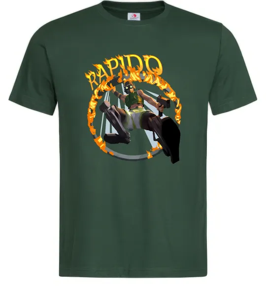 Чоловіча футболка Apex Rapido Темно-зелений фото
