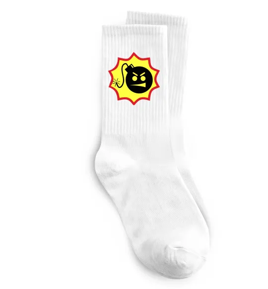 Носки Serious Sam logo Белый фото