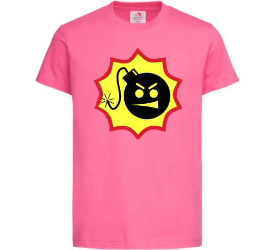 Детская футболка Serious Sam logo Ярко-розовый фото
