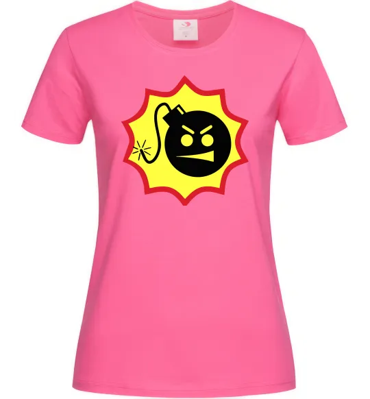 Жіноча футболка Serious Sam logo Яскраво-рожевий фото