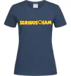 Жіноча футболка Serious Sam Темно-синій Жіноча футболка Serious Sam Темно-синій фото