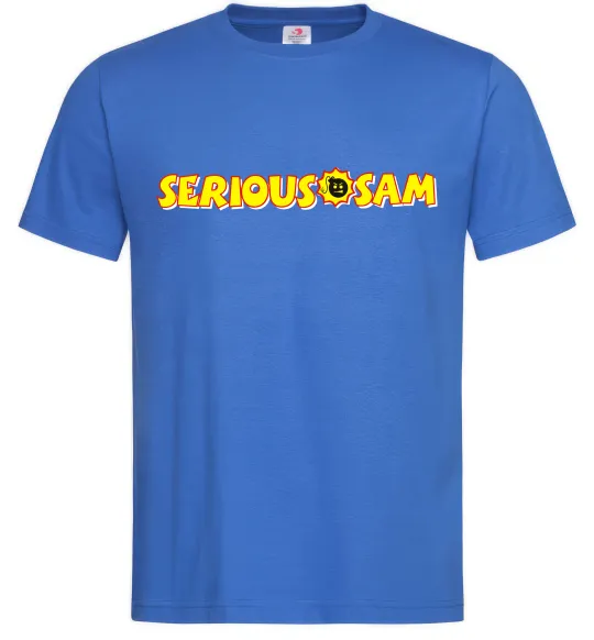 Чоловіча футболка Serious Sam Яскраво-синій фото