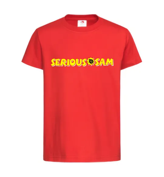 Детская футболка Serious Sam Красный фото