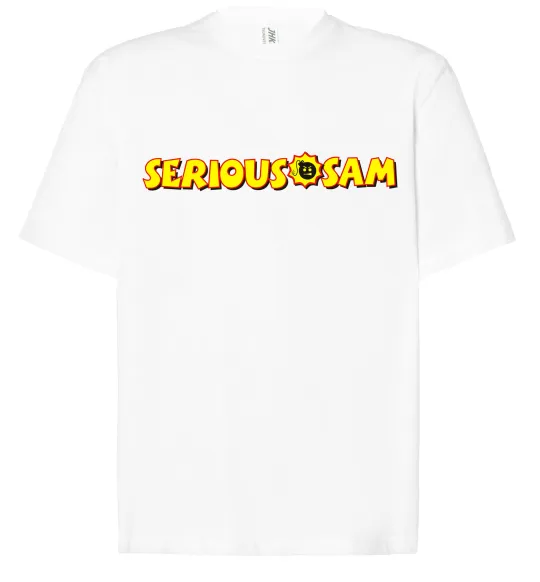 Футболка Оверсайз Serious Sam Белый фото