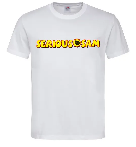 Чоловіча футболка Serious Sam Білий фото