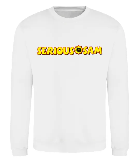 Свитшот Serious Sam Белый фото