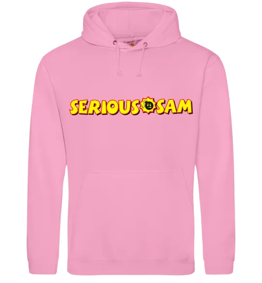 Мужская толстовка (худи) Serious Sam Розовый фото