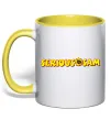 Чашка с цветной ручкой Serious Sam Лимонный Чашка с цветной ручкой Serious Sam Лимонный фото