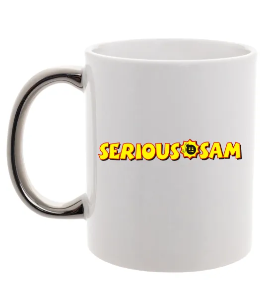 Чашка с цветной ручкой Serious Sam Серебро фото