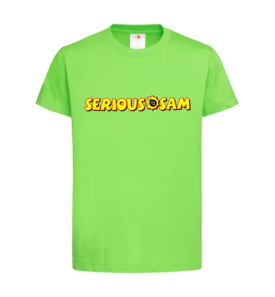 Детская футболка Serious Sam Лаймовый фото