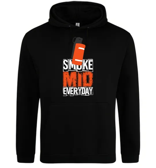 Чоловіча толстовка (худі) Smoke mid Чорний фото