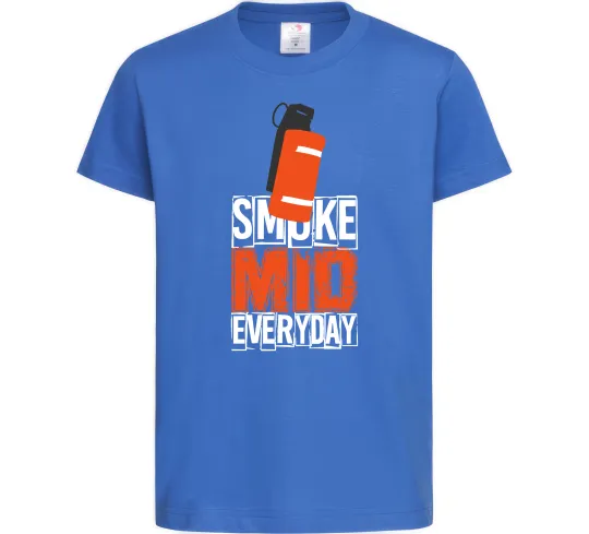 Дитяча футболка Smoke mid Яскраво-синій фото