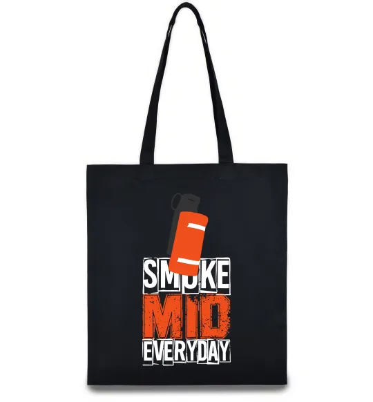Еко-сумка Smoke mid Чорний фото