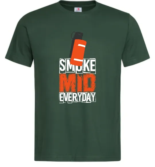 Чоловіча футболка Smoke mid Темно-зелений фото