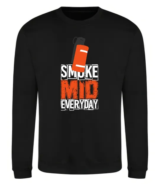 Світшот Smoke mid Чорний фото