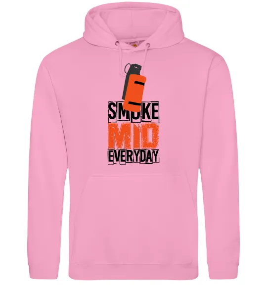 Женская толстовка (худи) Smoke mid Розовый фото