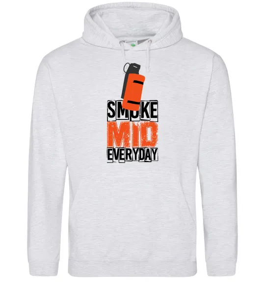 Жіноча толстовка (худі) Smoke mid Сірий меланж фото