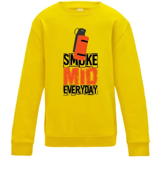 Дитячий світшот Smoke mid Сонячно жовтий фото