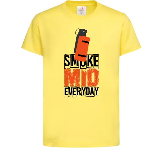 Дитяча футболка Smoke mid Лимонний фото
