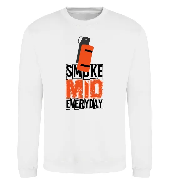Свитшот Smoke mid Белый фото
