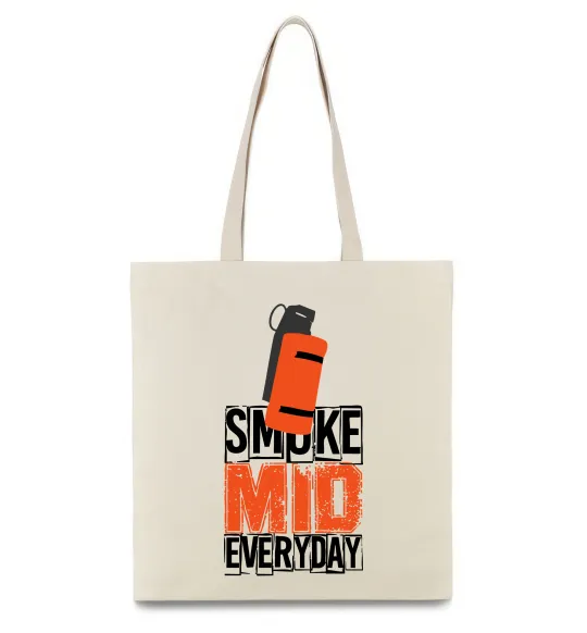 Еко-сумка Smoke mid Бежевий фото