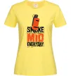Жіноча футболка Smoke mid Лимонний Жіноча футболка Smoke mid Лимонний фото