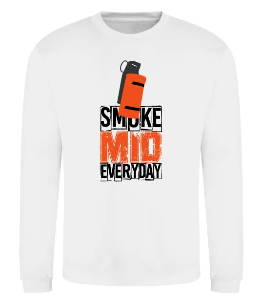 Світшот Smoke mid Білий фото