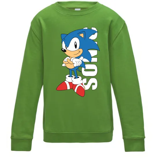 Дитячий світшот Sonic retro Лаймовий фото