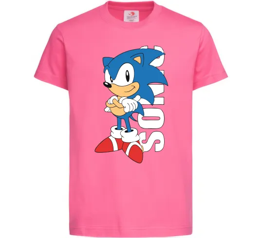 Дитяча футболка Sonic retro Яскраво-рожевий фото