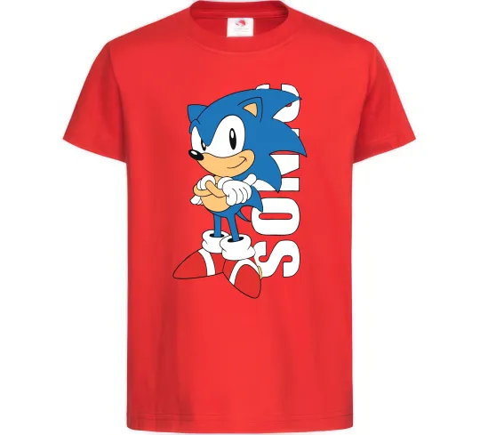 Дитяча футболка Sonic retro Червоний фото