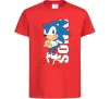 Дитяча футболка Sonic retro Червоний фото