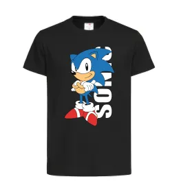 Детская футболка Sonic retro Черный фото