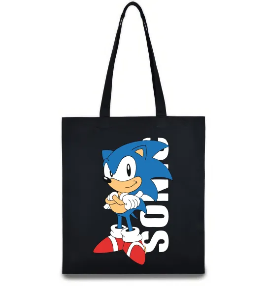 Еко-сумка Sonic retro Чорний фото