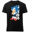 Чоловіча преміум футболка Sonic retro Чорний фото